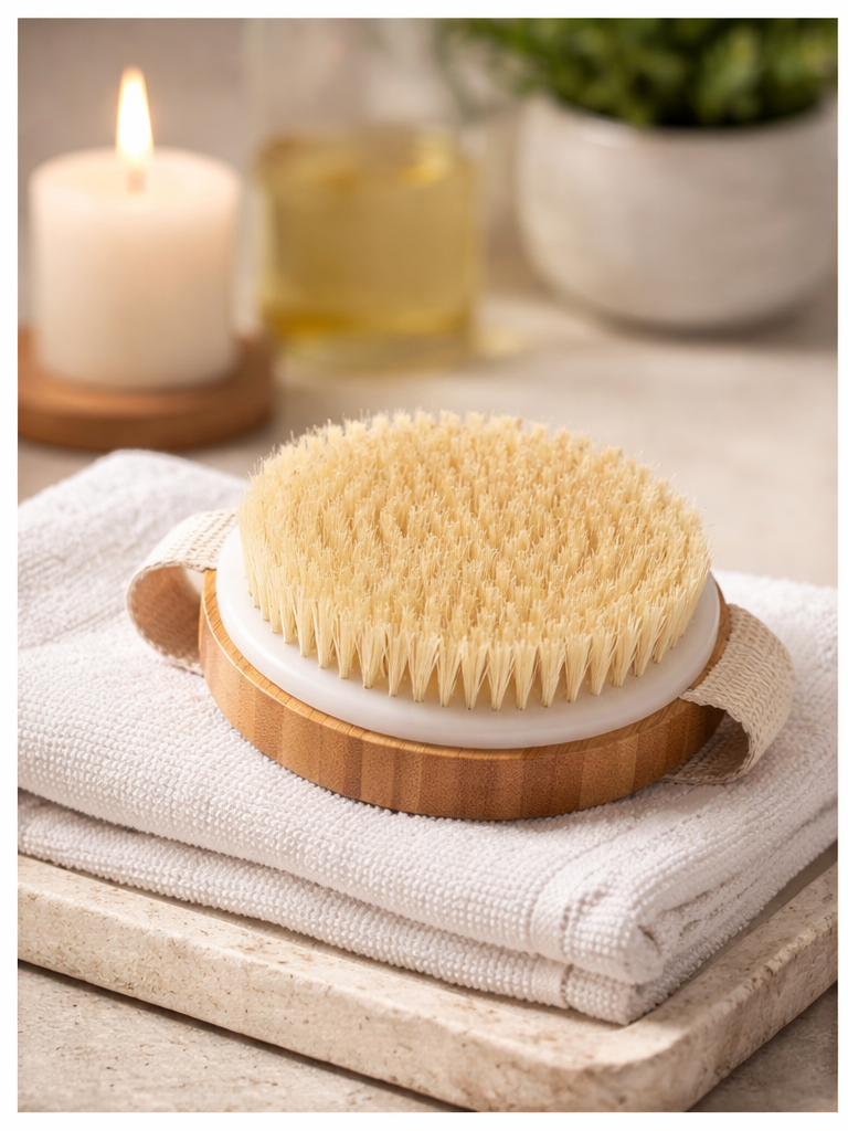 Brosse drainante pour le corps
